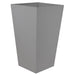 Finley Collection: 20-inch Tall Square Tapered Resin Planter - Cement Gray