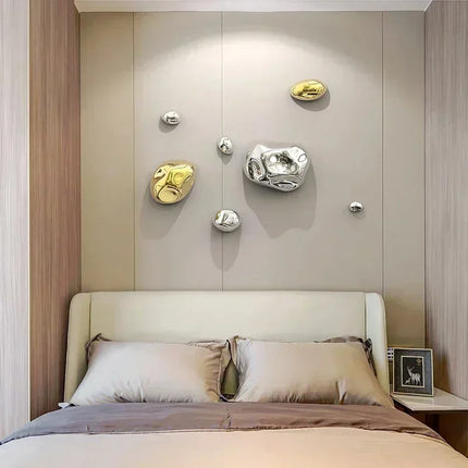 Living Room Wall Pendant Background Display Stereo Stone Wall Hanging