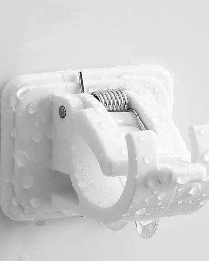 Heavy-Duty Waterproof Curtain Rod Brackets with Easy Peel-and-Stick Installation