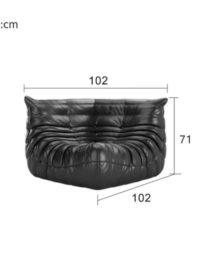 Caterpillar Luxe Cozy Retreat Sofa: Your Perfect Single Seater