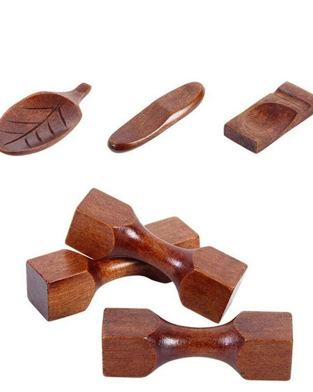 Charming Pillow-Shaped Wooden Chopstick Holder - Elegant Japanese Dining Essential