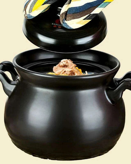 Ceramic Clay Pot for Cooking Soups, Porridge, and Stews - Premium Quality for Gourmet Meals
