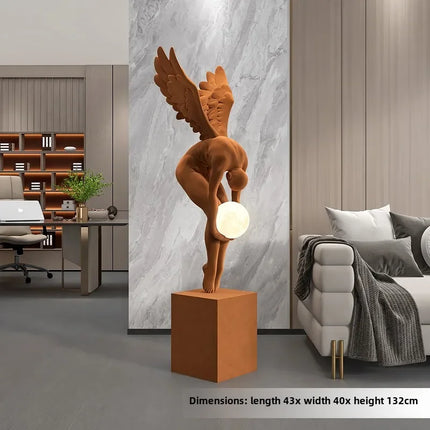 132CM Indoor Home Decoration Angel Figure sculpture Modern Art Luxury