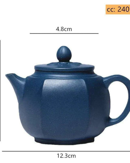 Handcrafted 240ml Yixing Purple Clay Teapot with Built-in Filter - Perfect for Oolong & Black Tea Ceremonies