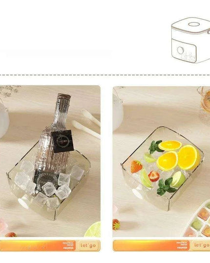 Premium Double Layer Ice Cube Maker - Food Safe Ice Storage Solution