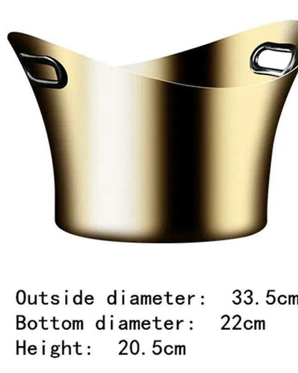 Elegant Stainless Steel Deer Head Beverage Chiller - Premium Ice Bucket