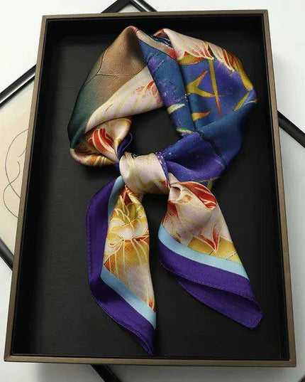 Chic Toddler Elegance: Luxurious 70x70cm Silk Scarf for Ages 6 Months to 4 Years