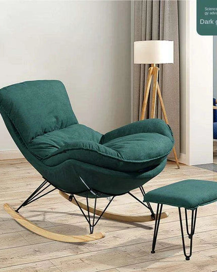 Elegant Lobster Leather Rocking Lounge Chair with Unmatched Comfort and Style