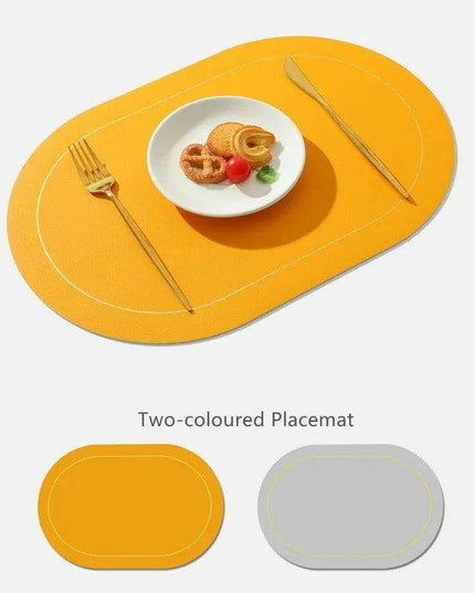 Elegant PVC Leather Table Mats - Modern & Functional
