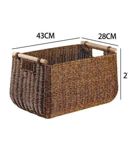 Nordic-Inspired Multi-Purpose Plastic Storage Basket for Home Organization