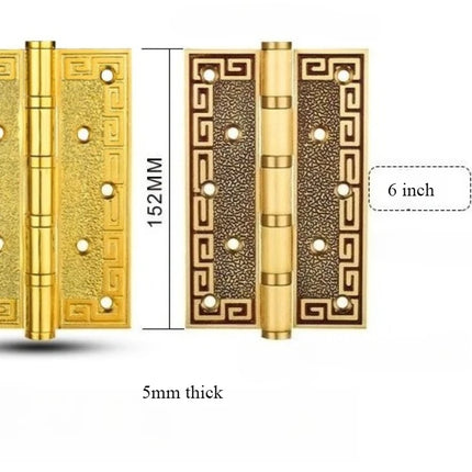 Pattern Brass Wooden Door Swing Hinge Bearing Hinge 4 5 6 Inches Thickened Loose Leaf High - Quality Durable for Doors pattern-brass-wooden-door-swing-hinge-bearing-hinge-4-5-6-inches-thickened-loose-leaf-high-quality-durable-for-doors