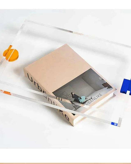 Chic Clear Acrylic Serving Tray for Elegant Teacup Display - Modern Home Essential