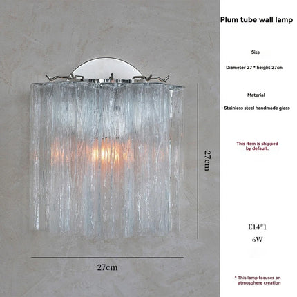 Murano Glass Wall Sconce - French Style LED Wall Light