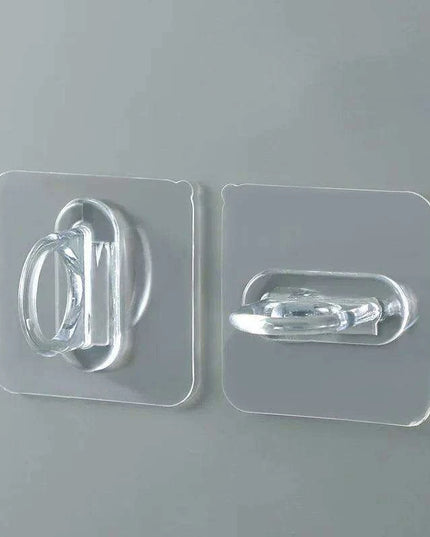 Transparent Suction Cup Hook Set for Effortless Wall Organization