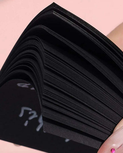 Sleek Black Sticky Note Collection - Perfect for Highlighting and More