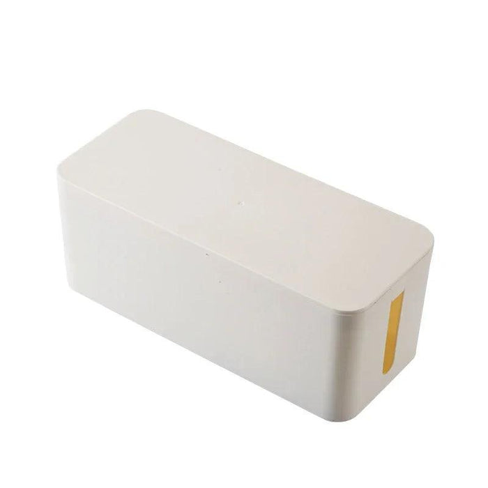 Elegant Wooden Cable Management Box with Enhanced Cooling Features and Versatile Aesthetics