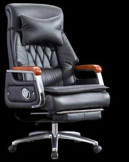 Ergonomic Faux Leather Gaming Recliner with 360-Degree Swivel