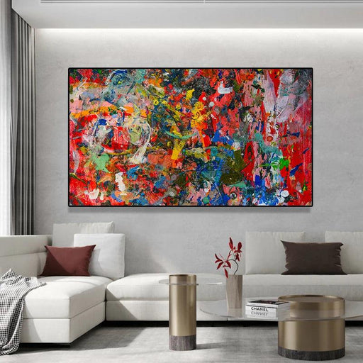 Contemporary Vibrant Canvas Wall Art Print for Modern Home Decor