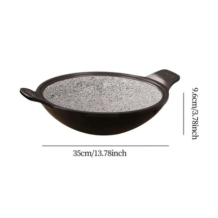 Korean Stone Cooking Pot for Ramen, Soups, Stews, and Kimchi Rice