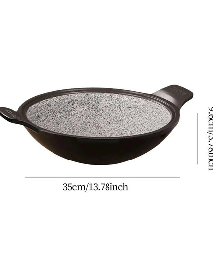 Korean Stone Cooking Pot for Ramen, Soups, Stews, and Kimchi Rice