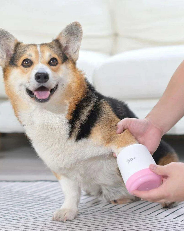 Portable Silicone Dog Paw Cleaner Cup - Effortless Grooming Tool for All Breeds
