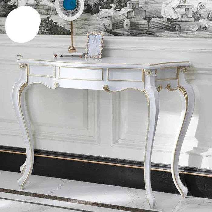 Retro Nordic Elegance Console Table - Timeless Entryway Decor Accent