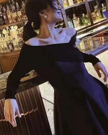 Stylish Sleeveless High Waist Evening Dress with Boat Neck for Women