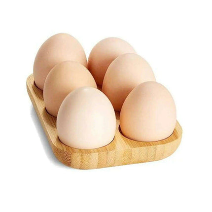 Stylish Double Layer Wooden Egg Organizer for Chic Kitchen Decor