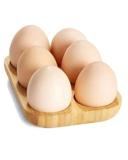 Stylish Double Layer Wooden Egg Organizer for Chic Kitchen Decor