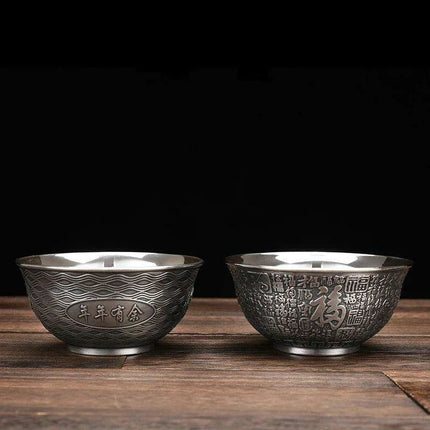 Luxury Handcrafted Sterling Silver Dining Bowl by Big Momofuku