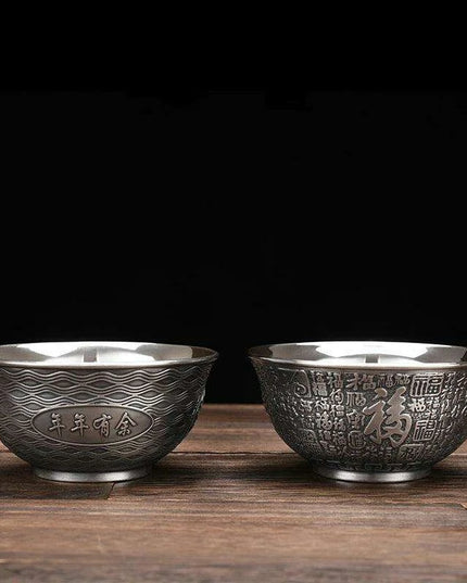 Luxury Handcrafted Sterling Silver Dining Bowl by Big Momofuku