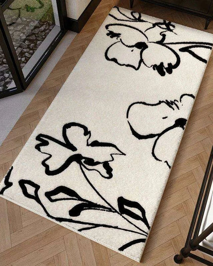 Chic French Botanical Plush Area Rug - Elevate Your Home Aesthetic