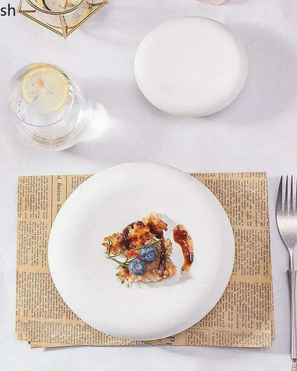 Elegant Multi-Purpose Ceramic Plates for Steak, Sushi, Desserts, and Snacks