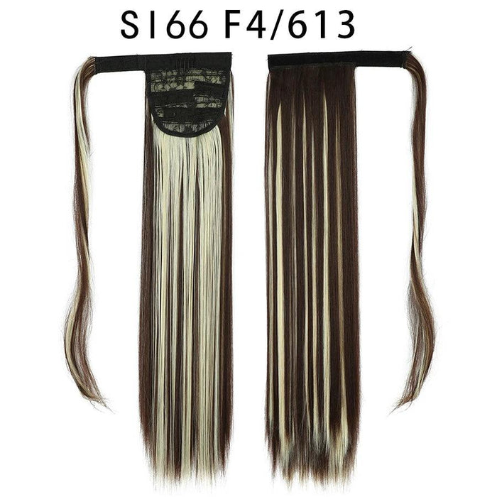 Elegant Length: 22-Inch Synthetic Hair Extensions for Instant Glamour