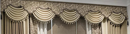 Vintage French Jacquard Chenille Curtains — Thickened, Custom Sizes