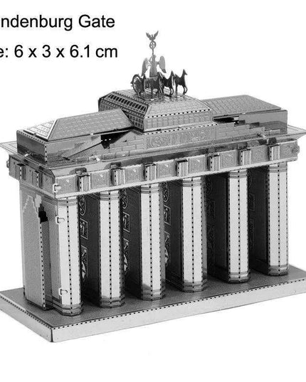 Global Landmark 3D Metal Puzzle Set: Construct and Discover Iconic Structures