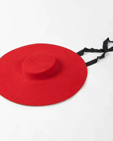 Wide Brim Wool Felt Fedora Hat for Men and Women