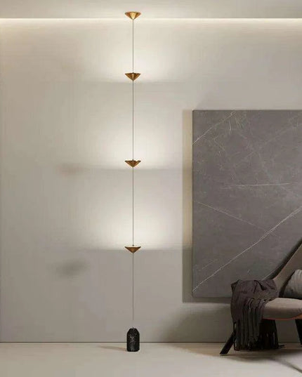 Sleek Scandinavian LED Floor Lamp with Customizable Brightness