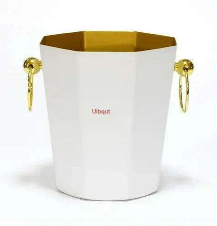 Majestic Deer Head Ice Bucket: Luxurious European Charm in Dual-Tone Design