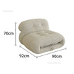 beige single sofa