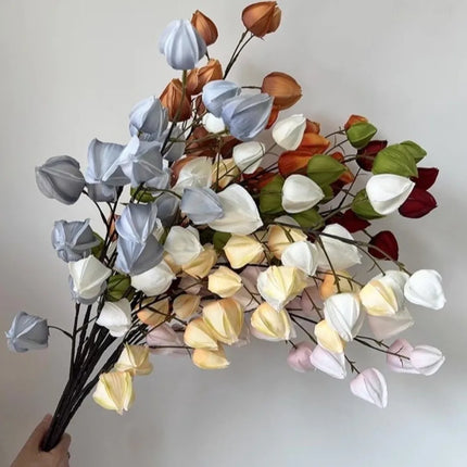 Aucho Real Touch Lantern Flower Branch - Lifelike Decorative Simulatio