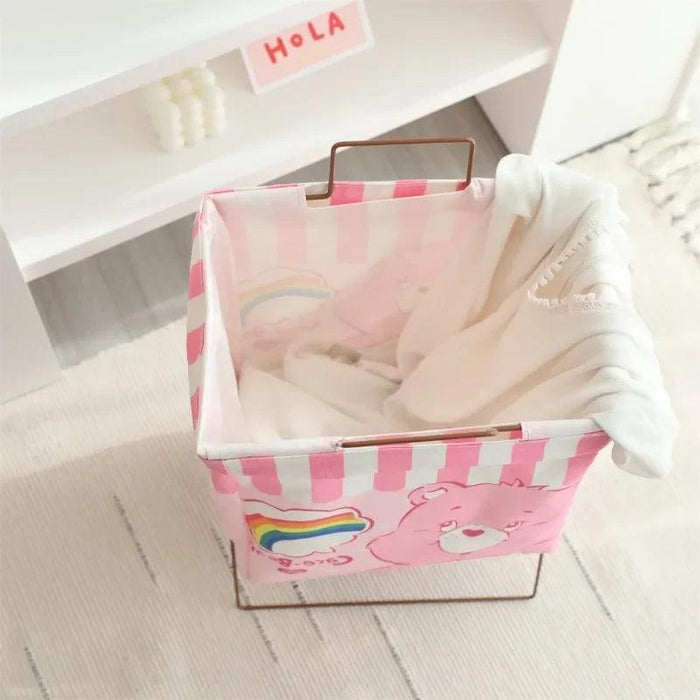 Hello Kitty Stylish Foldable Laundry Hamper: Sturdy Iron Frame & Waterproof Design - Spacious Organizer