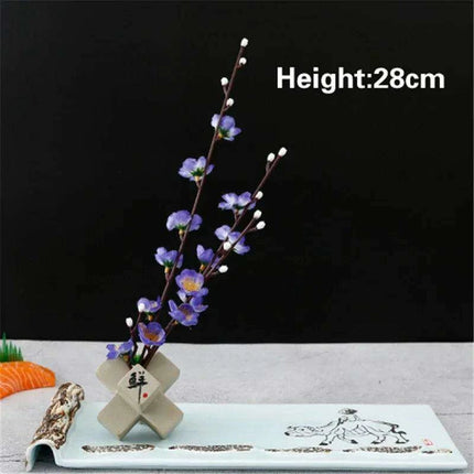 Elegant Plum Blossom Sushi and Sashimi Serving Set with Bento Mold