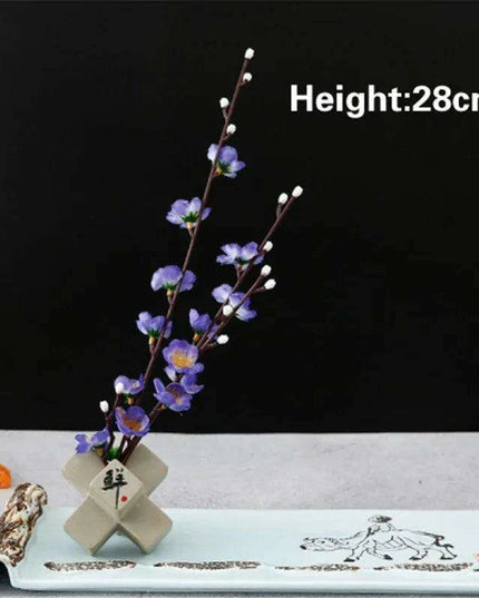 Elegant Plum Blossom Sushi and Sashimi Serving Set with Bento Mold