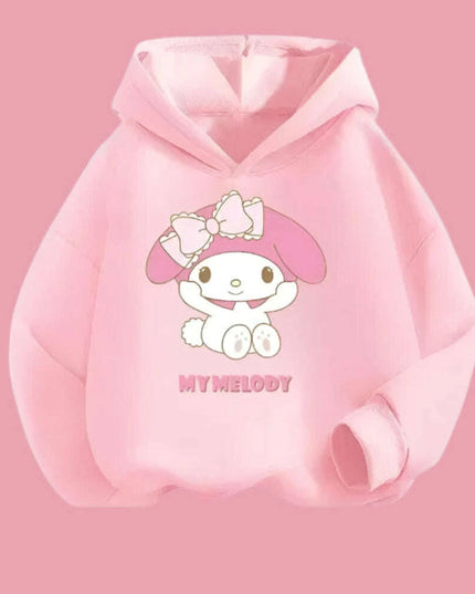 My Melody Graffiti Hoodie Outfit for Girls - Adorable Spring/Fall Sweatshirt Set