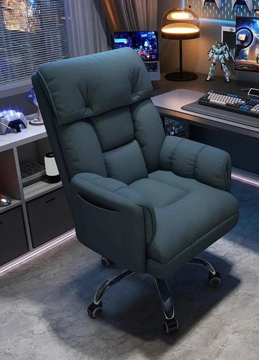 Sleek Nordic Leather Ergonomic Recliner - The Perfect Blend of Comfort for Gaming and Leisure