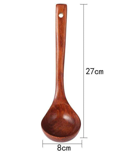 Sustainable Sumac-Finished Artisan Wooden Utensil Set for Eco-Friendly Cooking