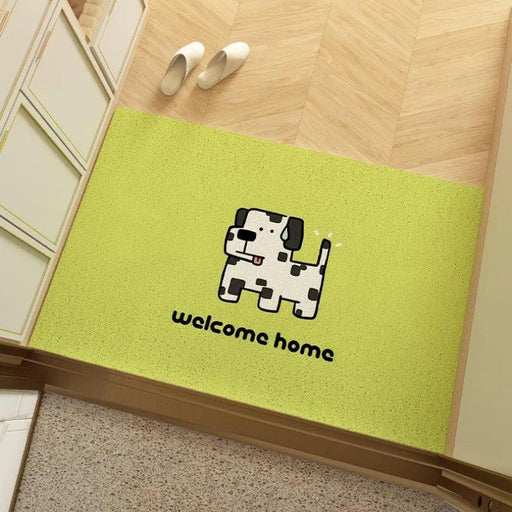 Cheerful Doggy Greeting Mat - Slip-Resistant Entry Carpet with Charming Style