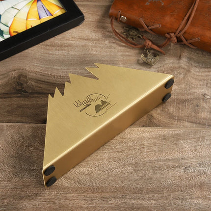 Handmade Upscale Brass Triangle Towel Rack Tissue Holder Hotel Bar Res