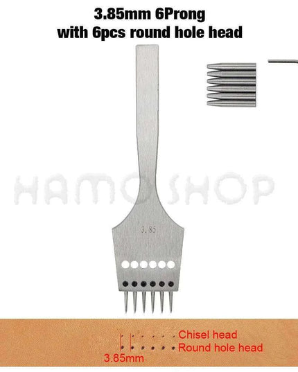 Premium Interchangeable Round Chisel Tool Set for Leather Crafting